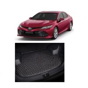 7D Car Trunk/Boot/Dicky PU Leatherette Mat for Camry  - Black